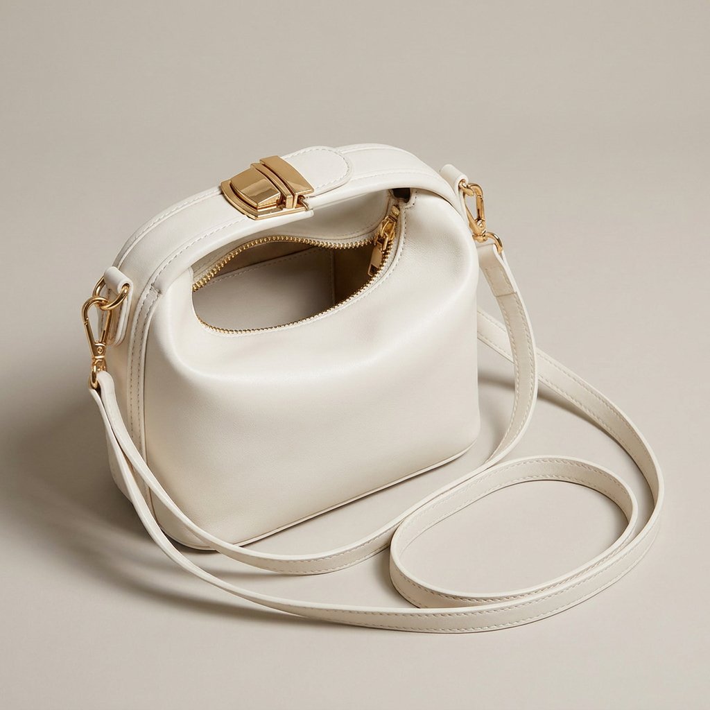 Zaclet Pearl Essence Leather Crossbody Bag