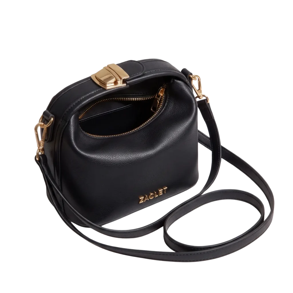 Zaclet Arco Crossbody Bag. - Midnight Black