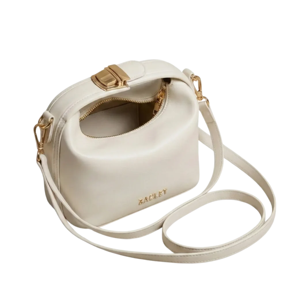 Zaclet Arco Crossbody Bag. - Soft Ivory