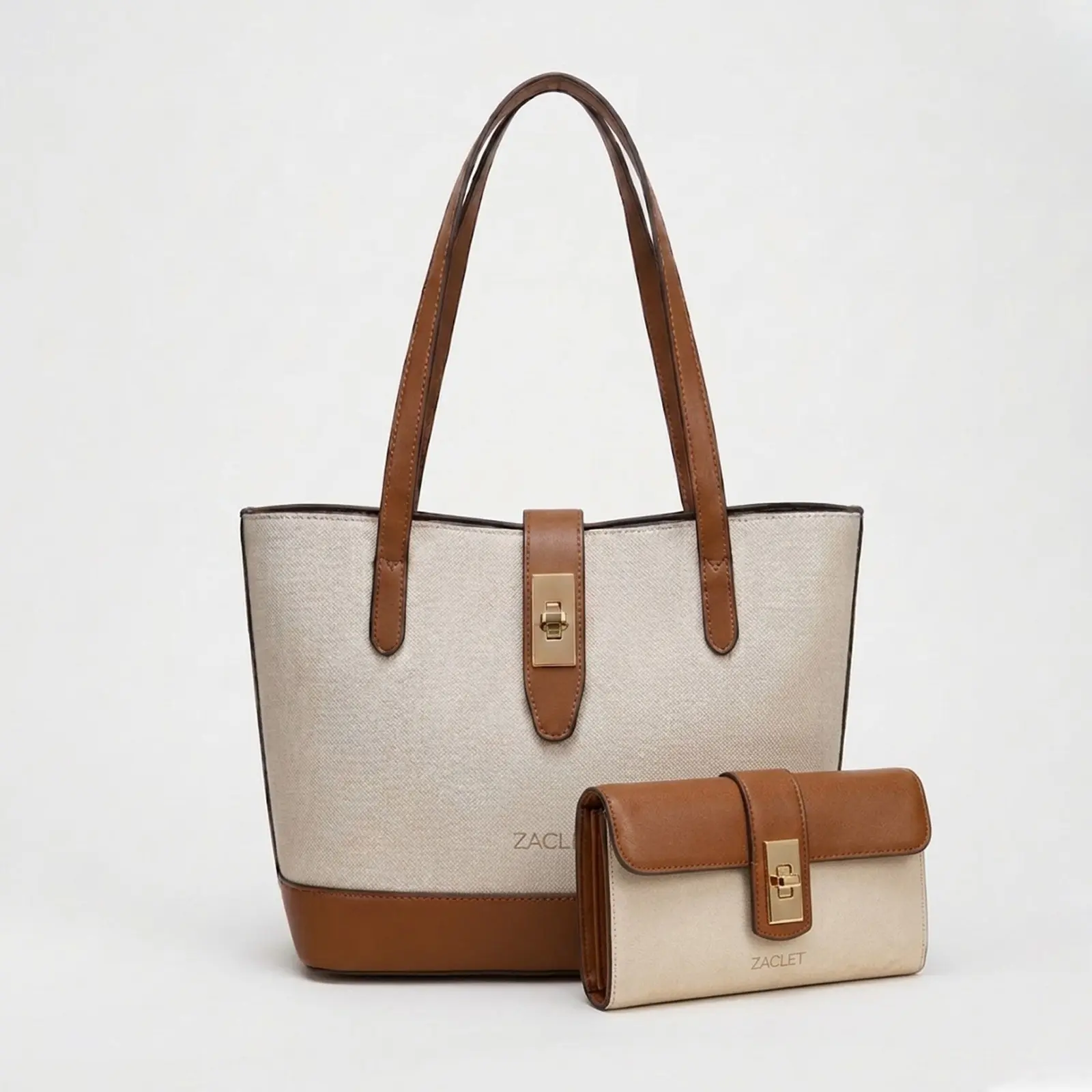 Zaclet Siena & Duet Tote + Clutch Set.
