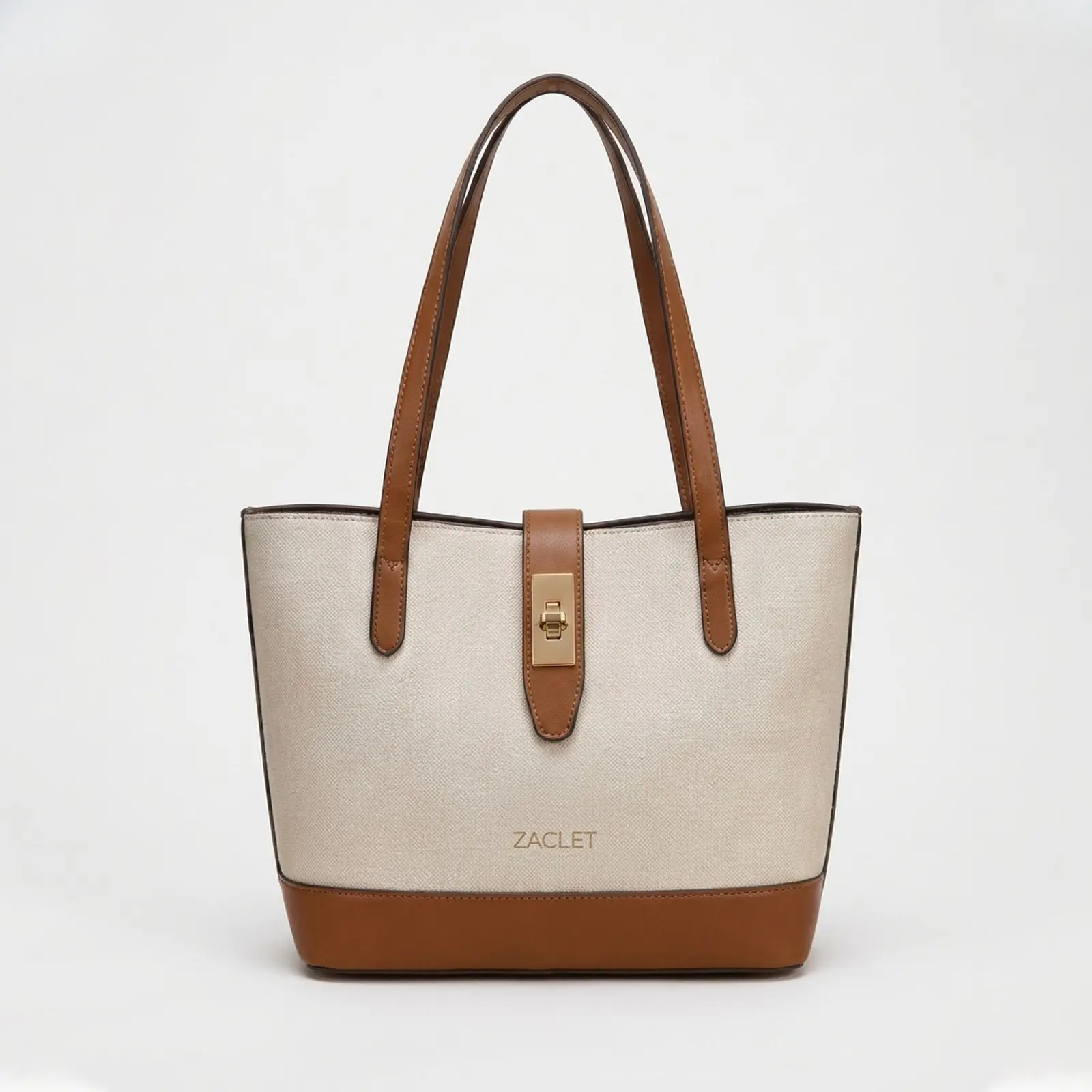 Zaclet Siena Two-Tone Tote Bag.