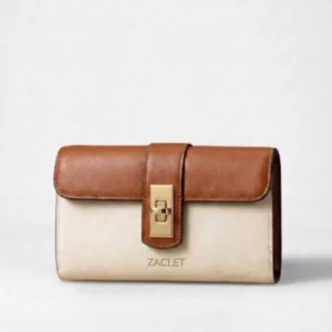 Zaclet Duet Two-Tone Clutch Bag.
