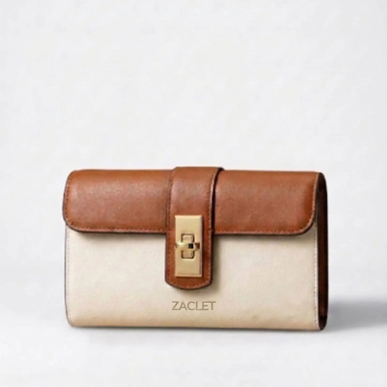 Zaclet Duet Two-Tone Clutch Bag.